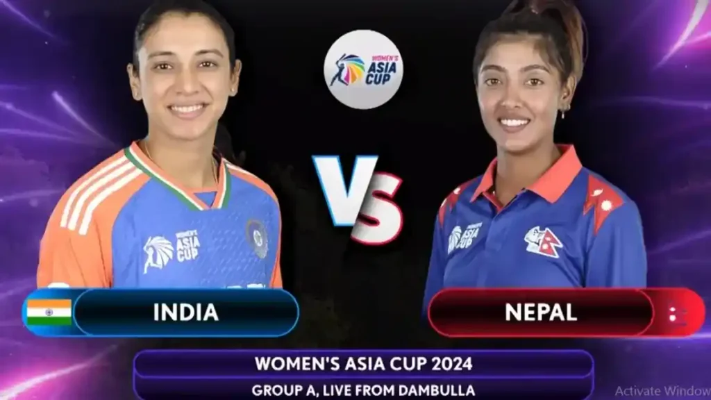 India vs Nepal Womens Asia Cup 2024