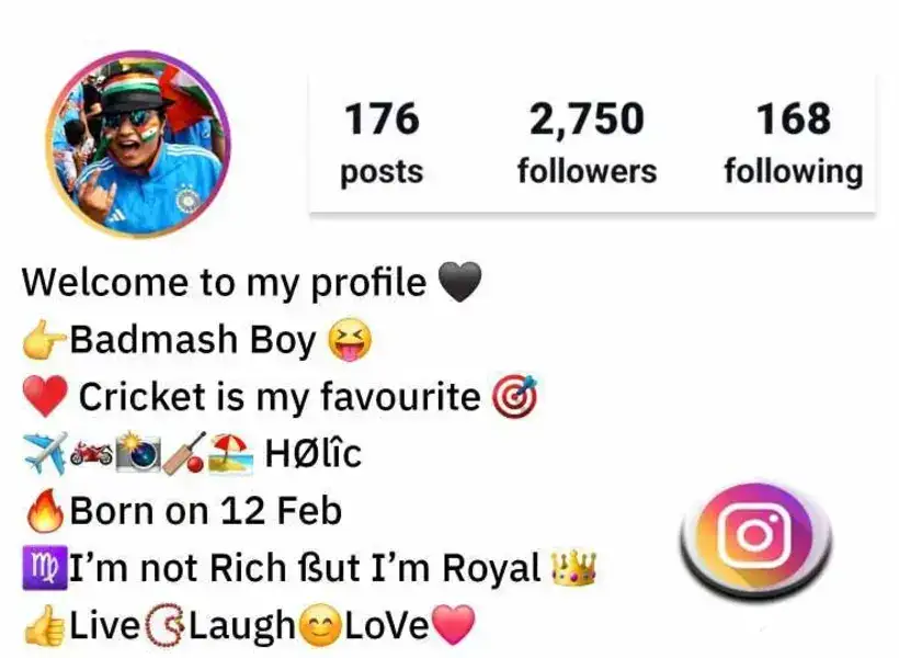 Cricket Bio For Instagram